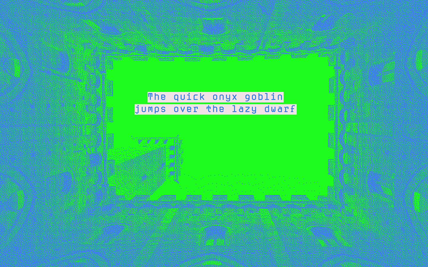 caractère typographique monospaced